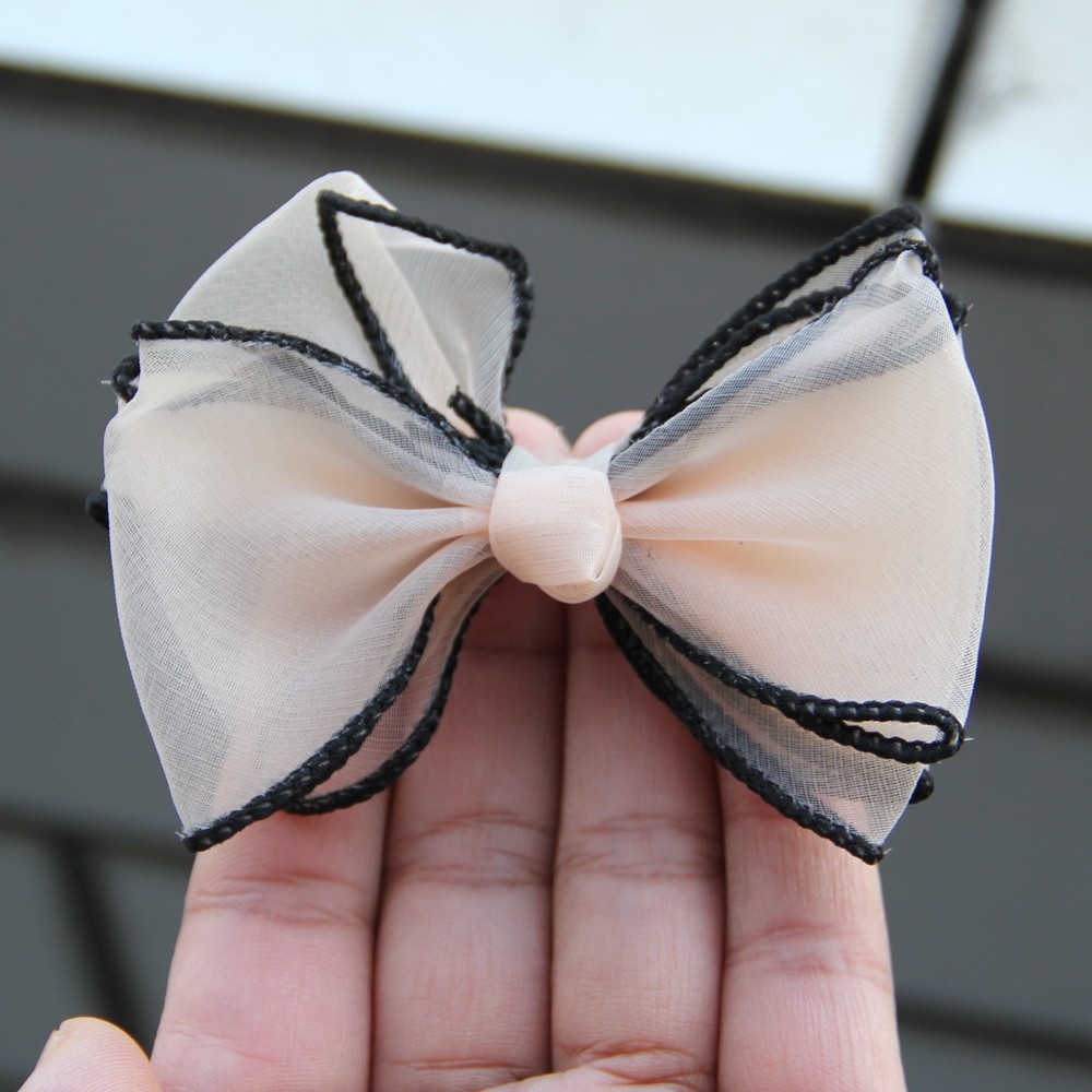 8.5cm Yarn Bows Organza Ribbon Bow Flowers for Bouquet Gift Wrapping Handwork