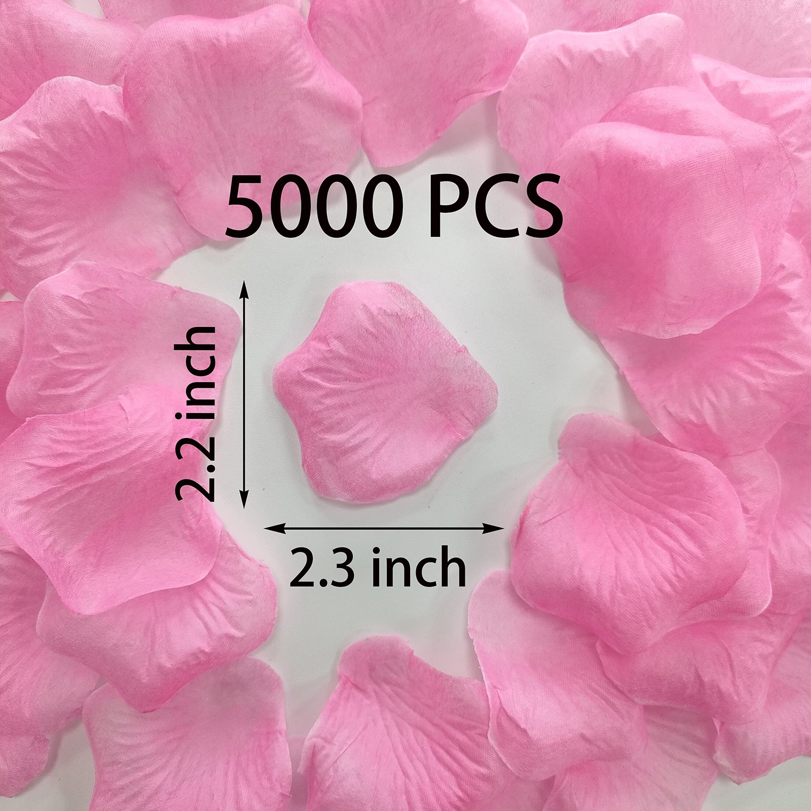 0.9 Pound Pink Rose Petals 5000 Pcs for Romantic Night Set Fake Flower Petals…