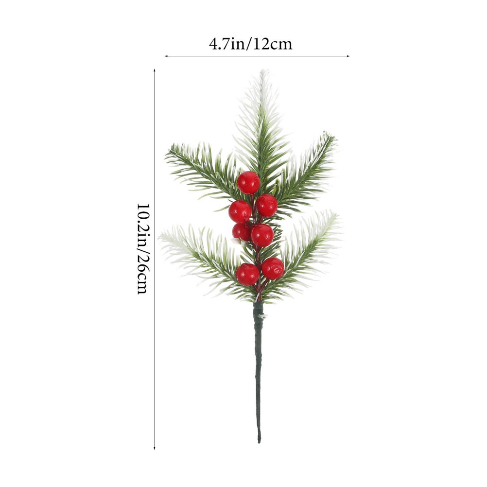 10Pcs Fake Berry Picks Assorted Color for Christmas Ornaments and DIY Projects
