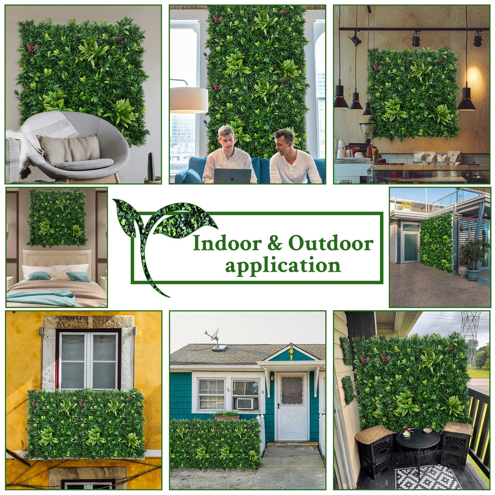 Artificial Boxwood Panels: 54″ x 120″ (45 sqft) Green Decor