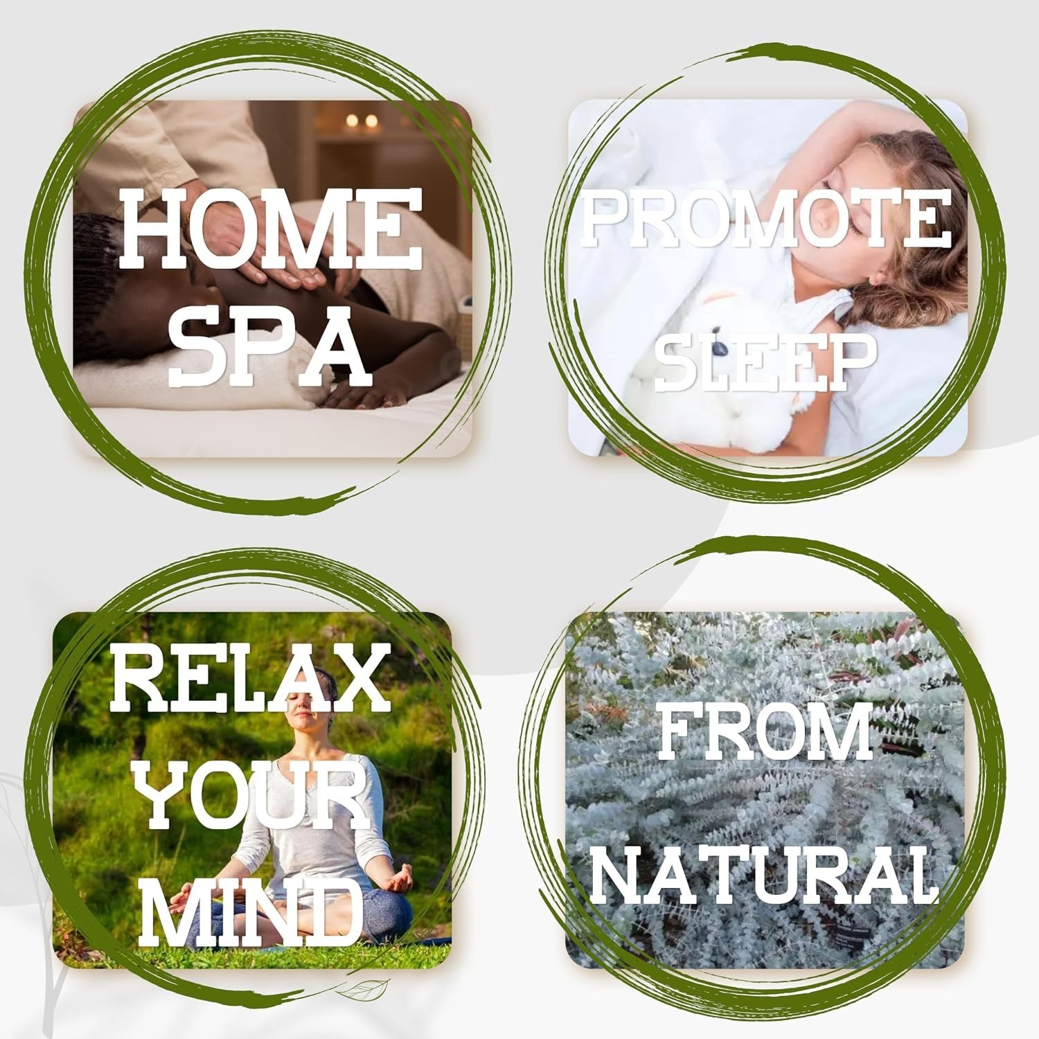 5 Kinds Eucalyptus for Shower,17″ Natural Fresh Hanging Eucalyptus & Lavender St