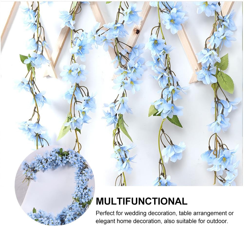 Artificial Lilac Vine Garland Silk Flowers Hanging Floral Decor for Wedding P…