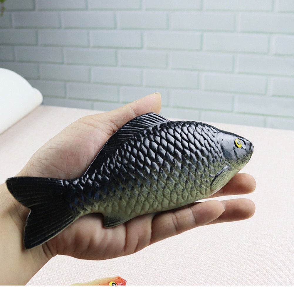 Carp Fish Decor Toy Plastic 18.5cm x 6cm Lightweight for Styling Setup