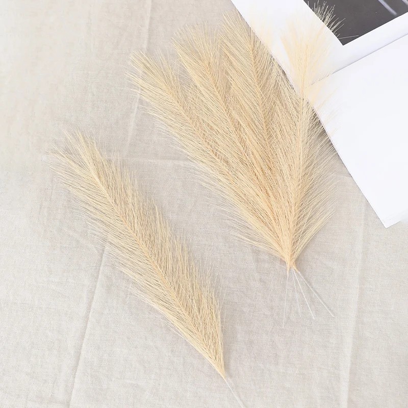10-100PCS Artificial Pampas Grass Bouquet – Fluffy Boho Reed Stems for Wedding,