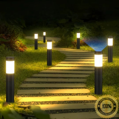 Solar Powered Stainless Steel Path Lights LED Outdoor Garden Lights for Path-Way