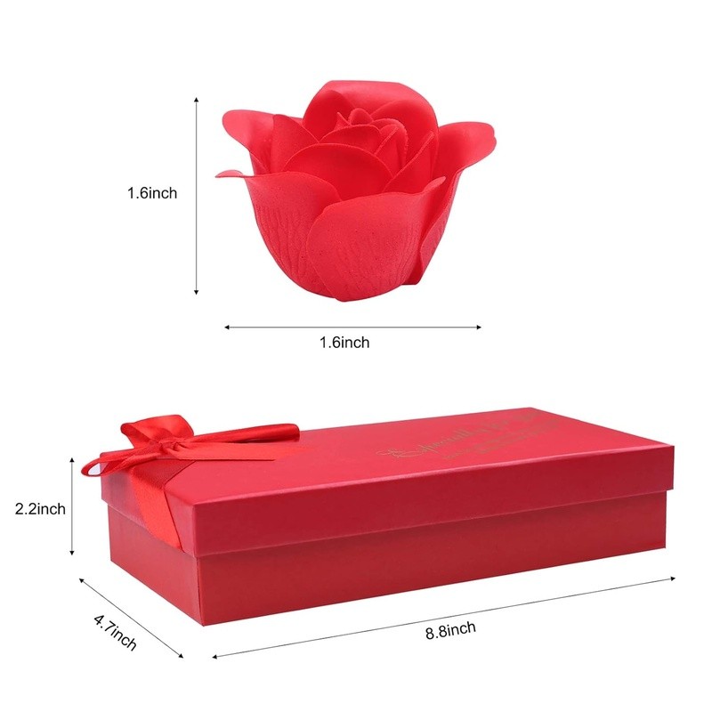 Scented Soap Rose Flower Gift Box 18 PCS Romantic Decor Valentine’s Day New