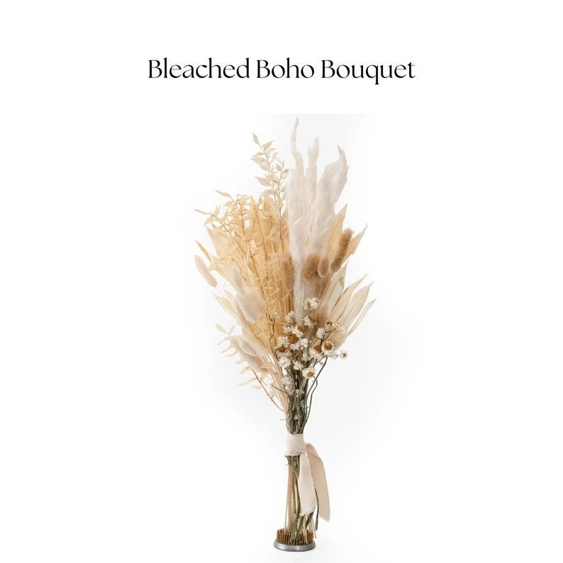 Boho Dried Flower 18″ Bouquets, Dried Flowers, Home Decor