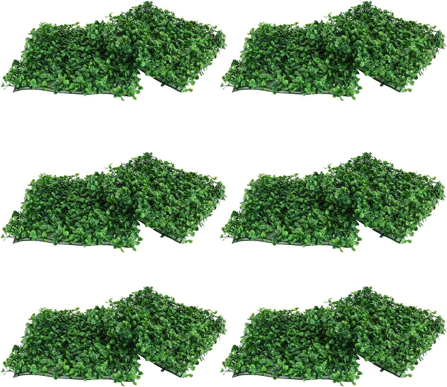 24 Pack 10″x10″ Artificial Privacy Fence Greenery Panel Outdoor Decor, New L1