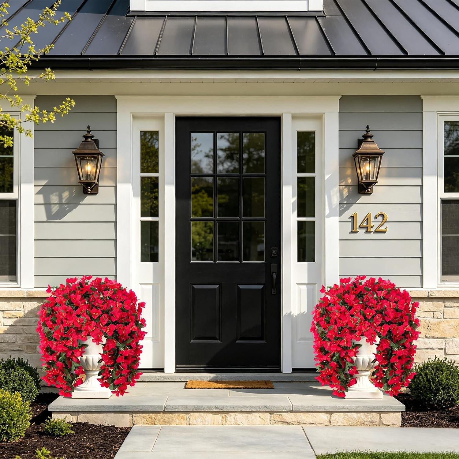 2 Bundles of Faux Bougainvillea for Low-Maintenance Outdoor Decor – UV Resistant