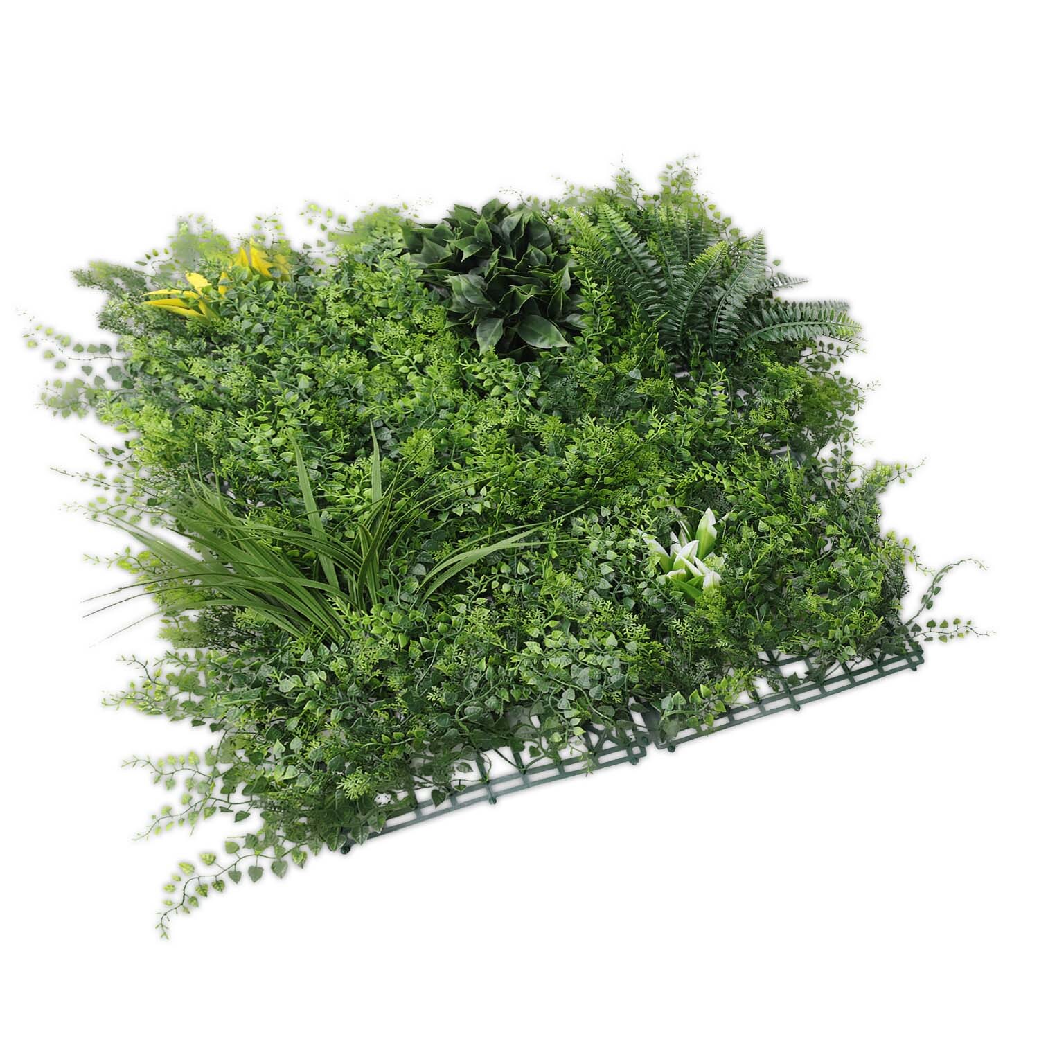 20″ Artificial Faux 3D Mix Leaves Wall Panel Fence Screen Home Outdoor Decor #04