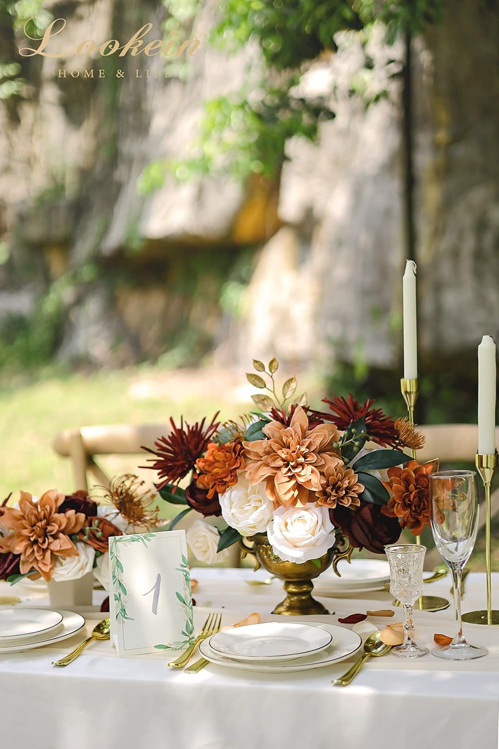 Artificial Flowers for DIY Wedding Decoration Bridal Bouquet Table Centerpieces