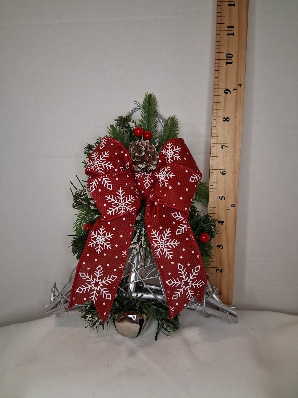 Christmas Floral Wall Decor Bell Star Poinsettia Flower Decorations Holiday