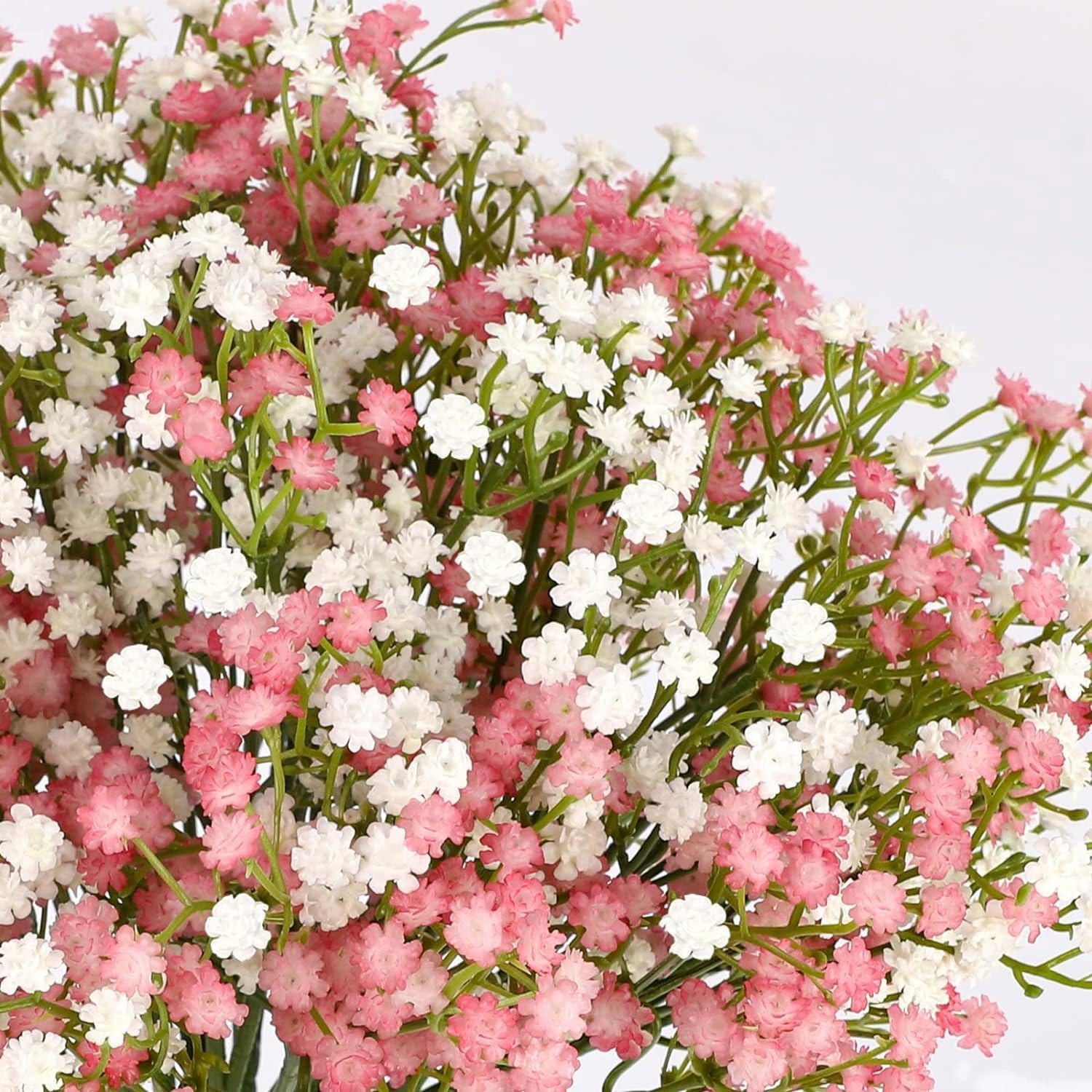 36Pcs Fake Gypsophila Plant Artificial Pink White Baby Breath Flowers Decoration