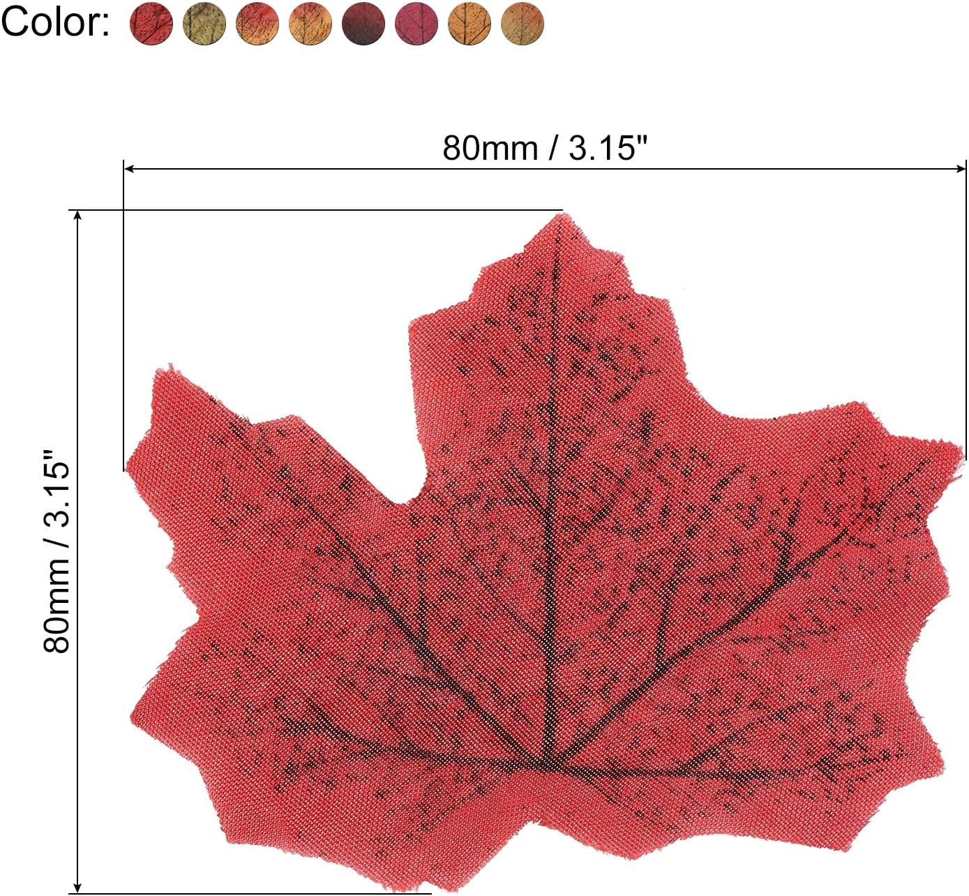 Artificial Leaves, 400Pcs Fall Maple Autumn Fake Leaf for Wedding Party Thanksgi
