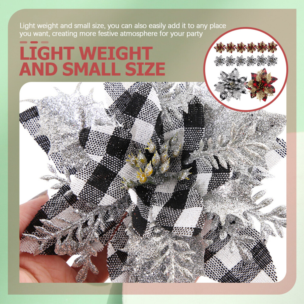 12pcs Party Decorative Festival Christmas Wreath Decoration Xmas Tree Decor