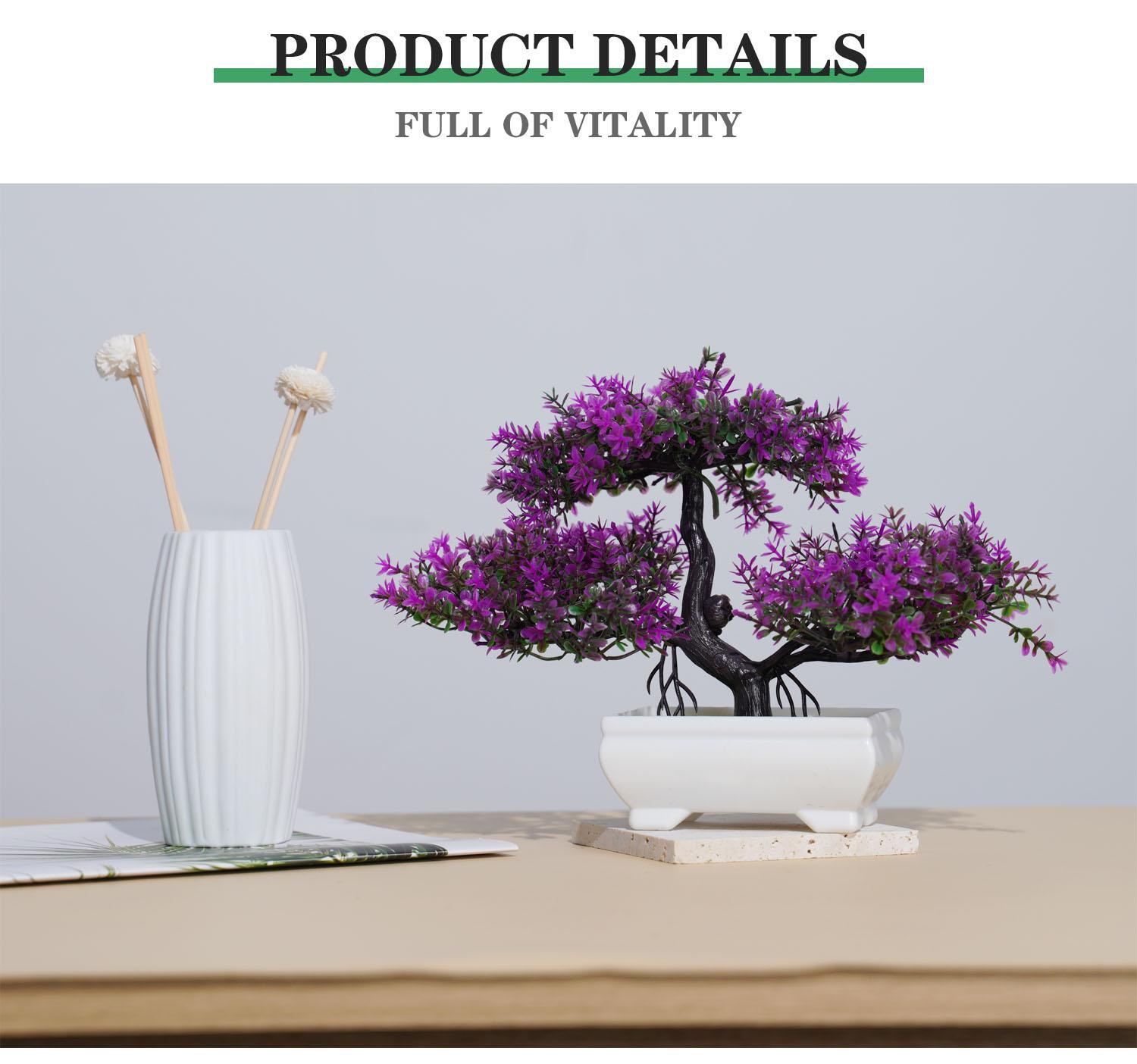 Artificial Bonsai Tree – Fake Potted Plant for Home, Office & Garden Decor