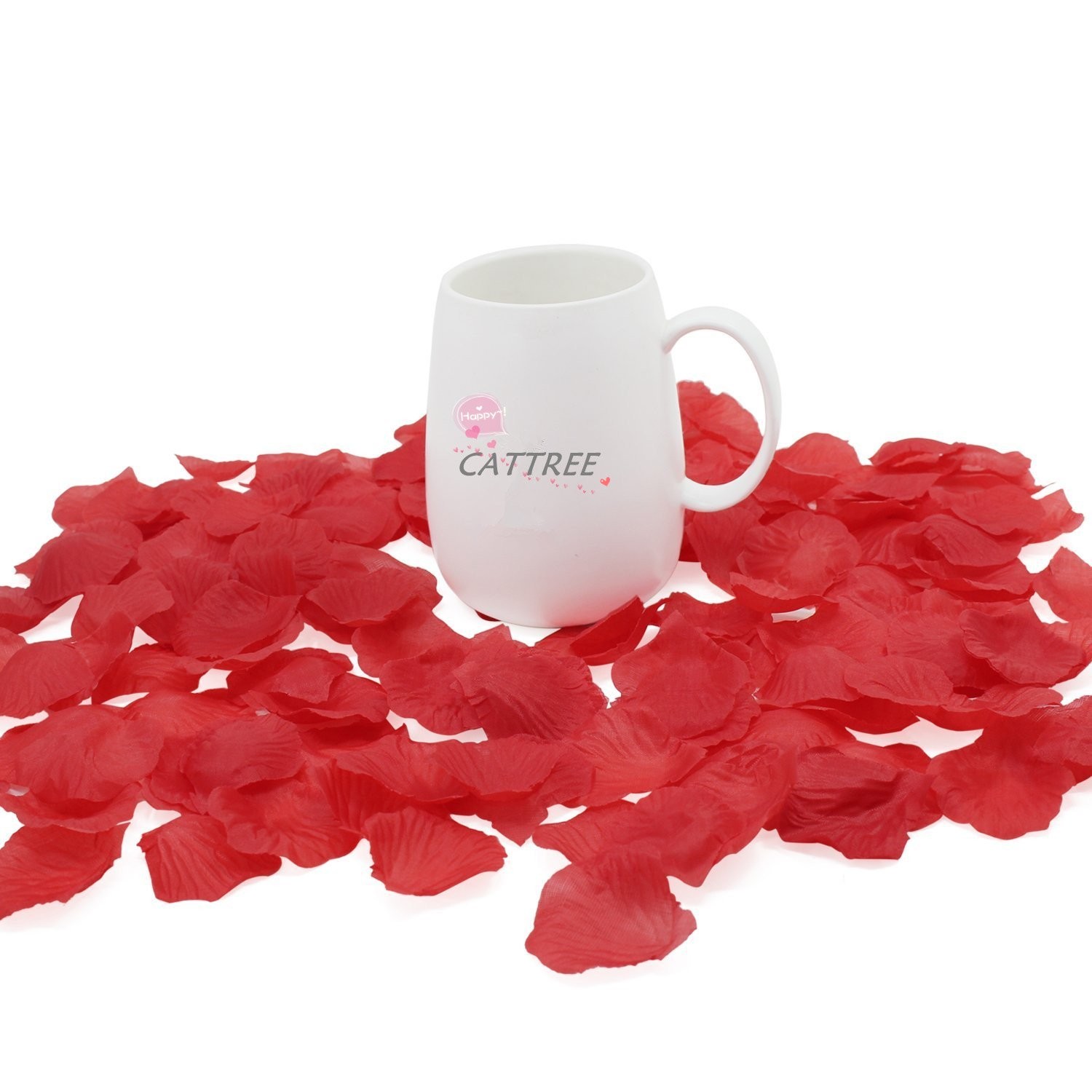3000 PCS Red Rose Petals Silk Artificial Petals Vase Home Decor Wedding