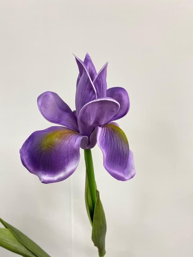 4pc Artificial Iris Flower Silk Flower,Flower Bouquet,Long Stem 18″ Fake Irel…
