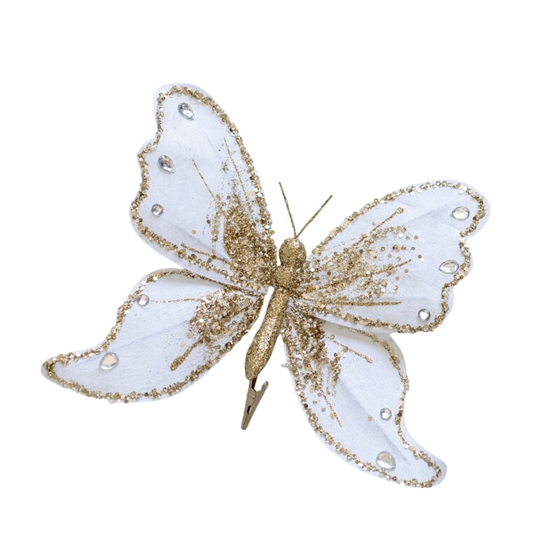 Artificial Butterfly Clip for Spring Party Home Stylish Christmas Embellishments