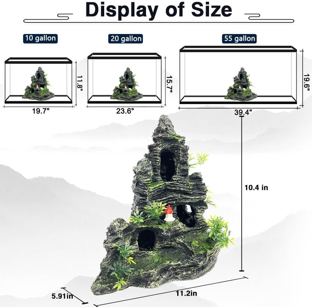 Aquarium Decorations Large and Tall Large Aquarium Decoration for Fish Tank Deco
