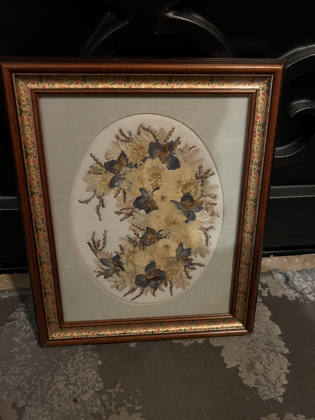 Joanna Sheer Pressed Flower Design Art Piece
