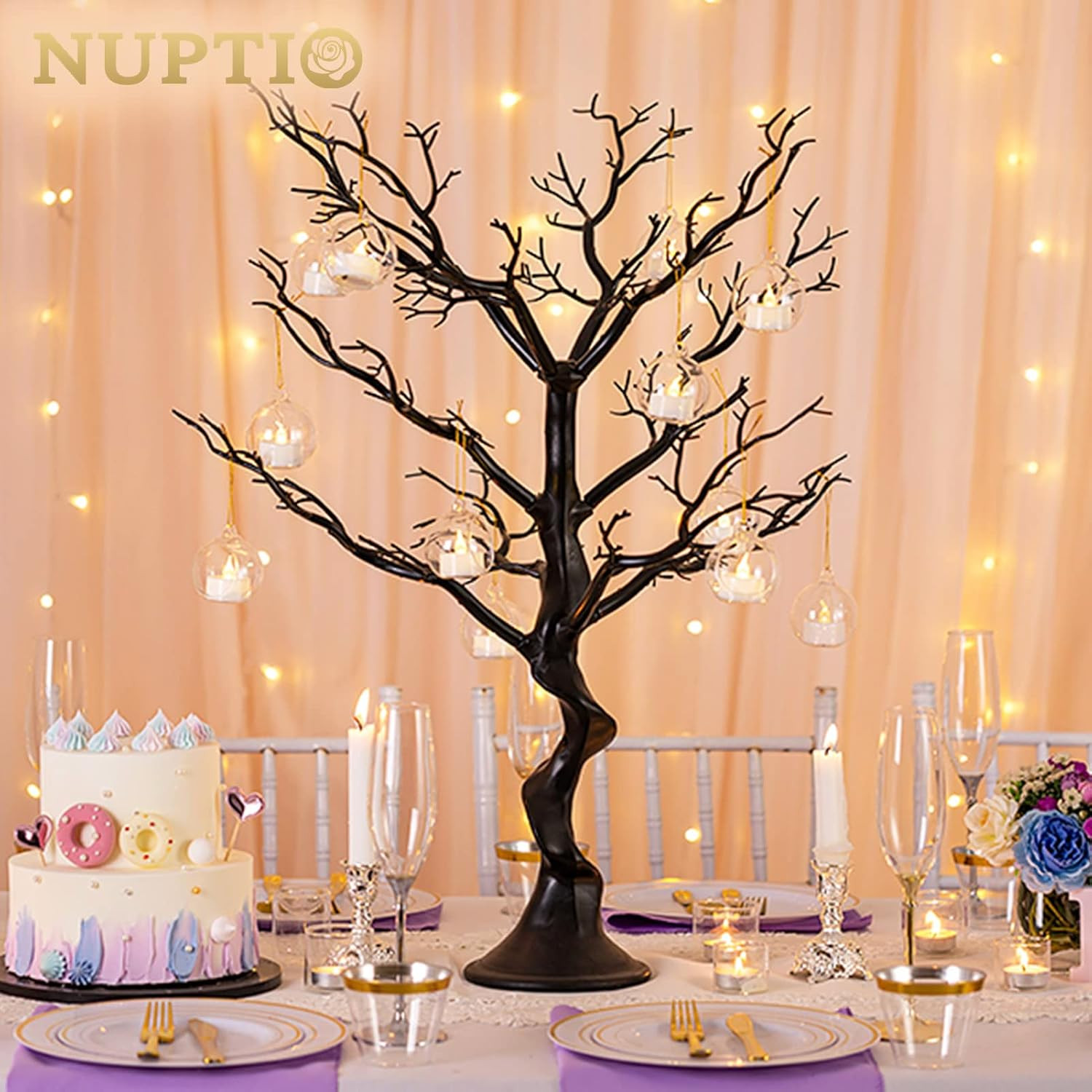 Halloween Artificial Tree Branch: 30″/76cm Tall Branch Manzanita Christmas Decor