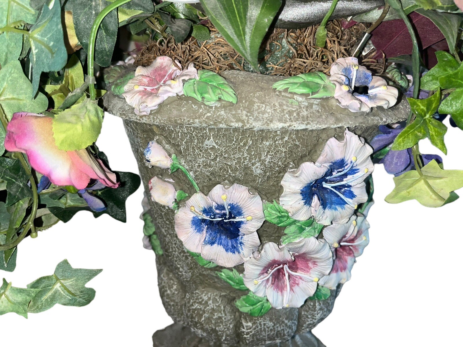 Decorative Planter Faux Greenery Floral Home Decor Large Sized