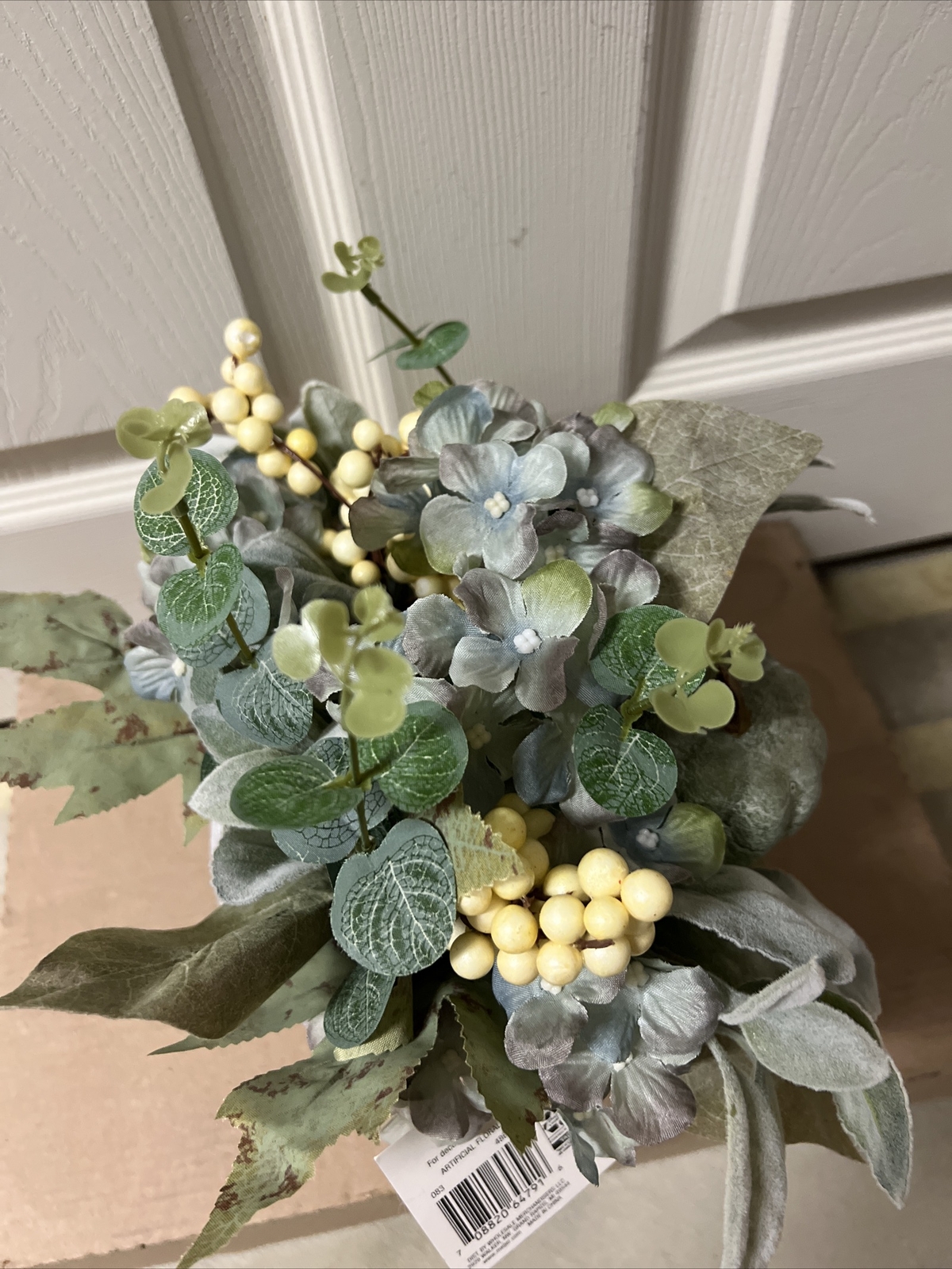 Eucalyptus Leaves Fall Flower arrangement Pumpkin