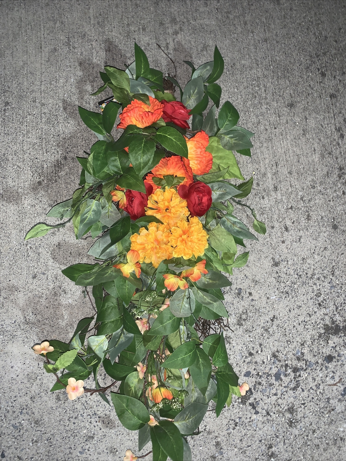 Brand New Bright Ideas Floral Teardrop Swag Hawaiian Floral Arrangement ❤️sj8m