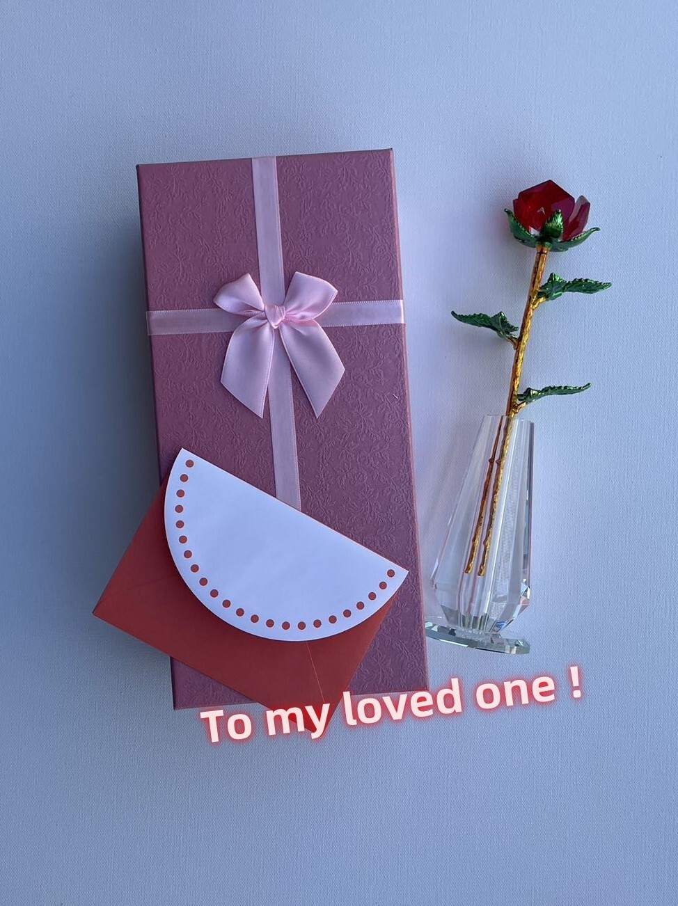 Crystal Rose Ornament – Simulated Immortal Flower for Lovers & Gifts