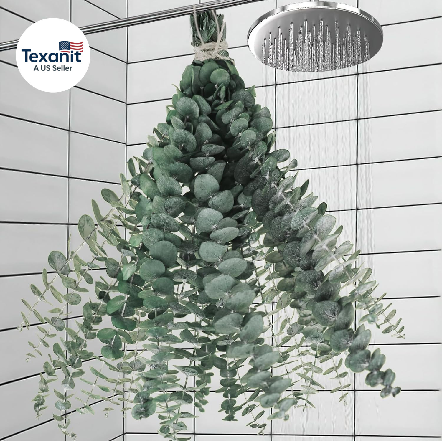 11 PCS Real Dried Eucalyptus Stem for Shower & Bathroom Decor – 17” Large Natur