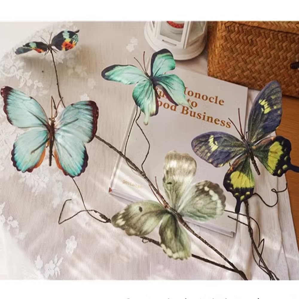 Artificial Butterfly, Silk Butterflys, Butterflies for Crafts for Floral Arra…
