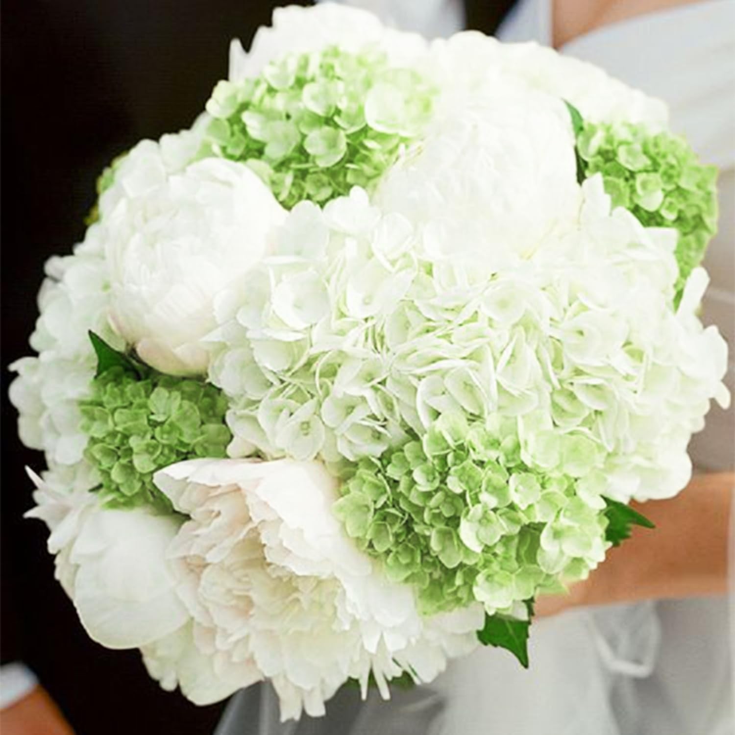 3pcs Light Green Lifelike Hydrangea Artificial Flowers 22inch Real Touch Faux…