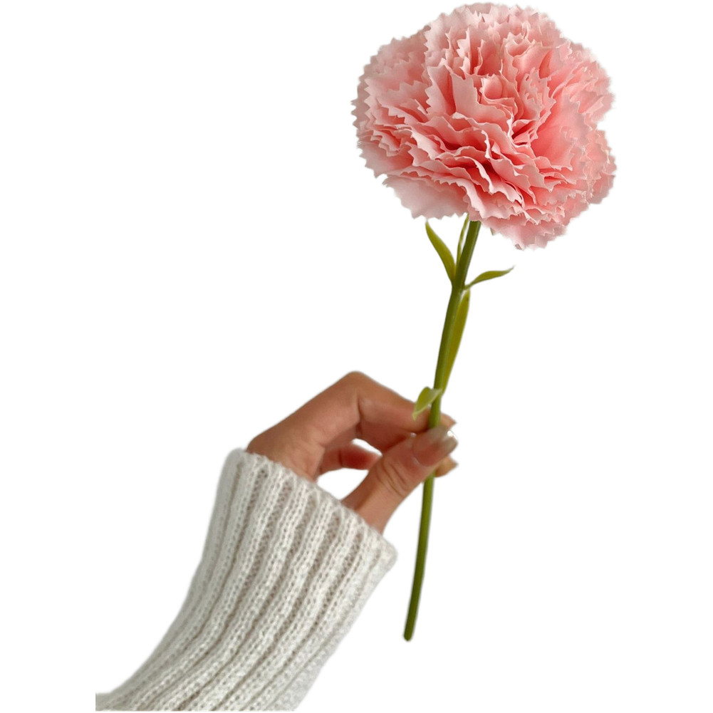 Silk Fabric Carnation Bouquet Artificial Flowers for Interior Design Use