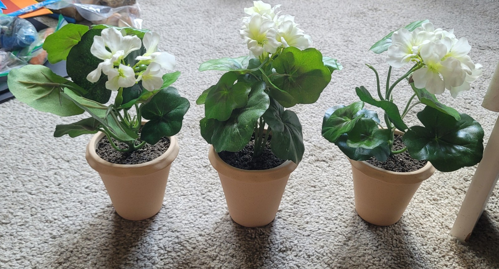Threshold with Studio McGee Faux Arrangements Geraniums Set of 3