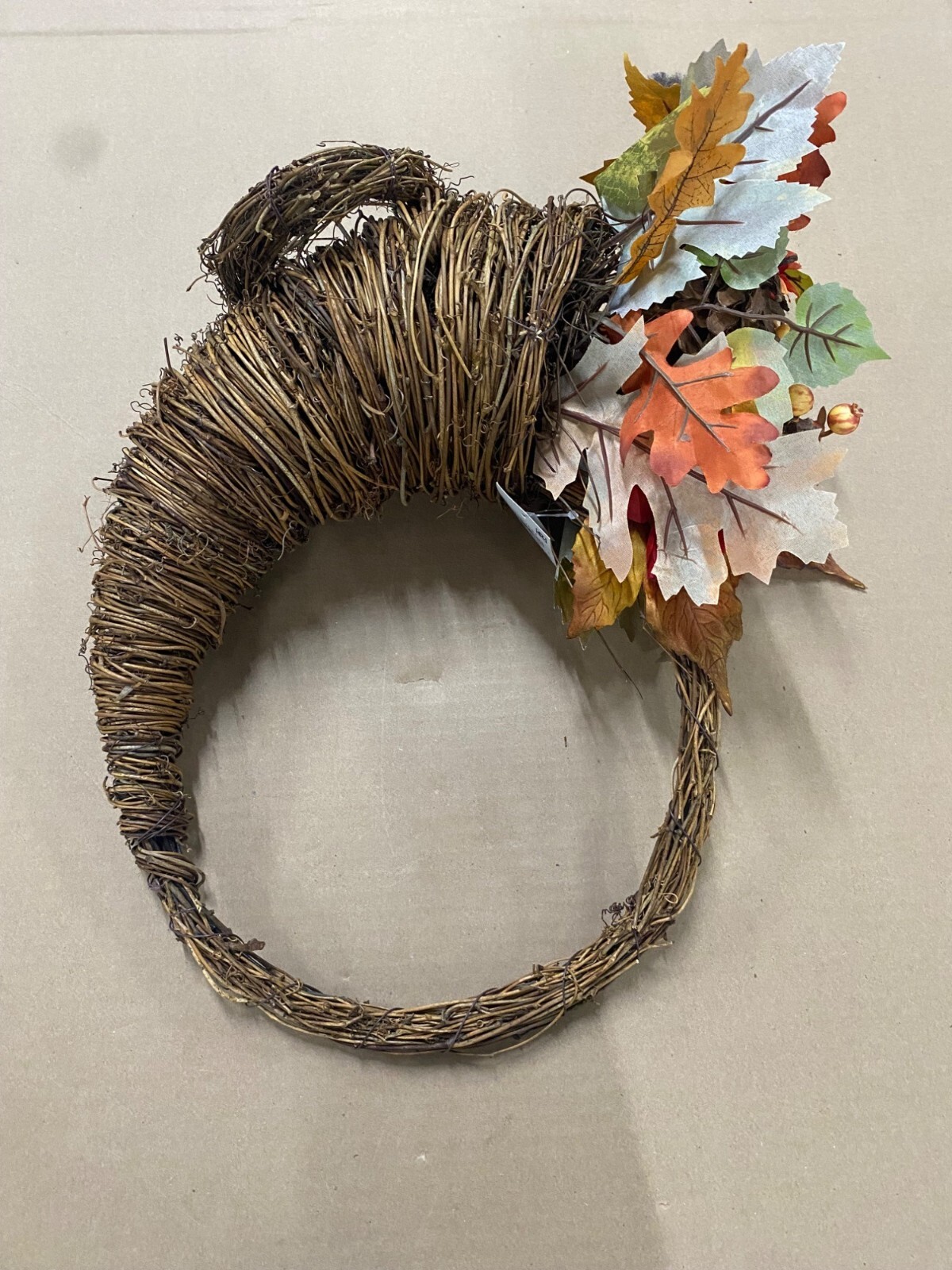 Charter Club Harvest Floral Decorative Cornucopia 18″L x 10″W x 11″H NEW