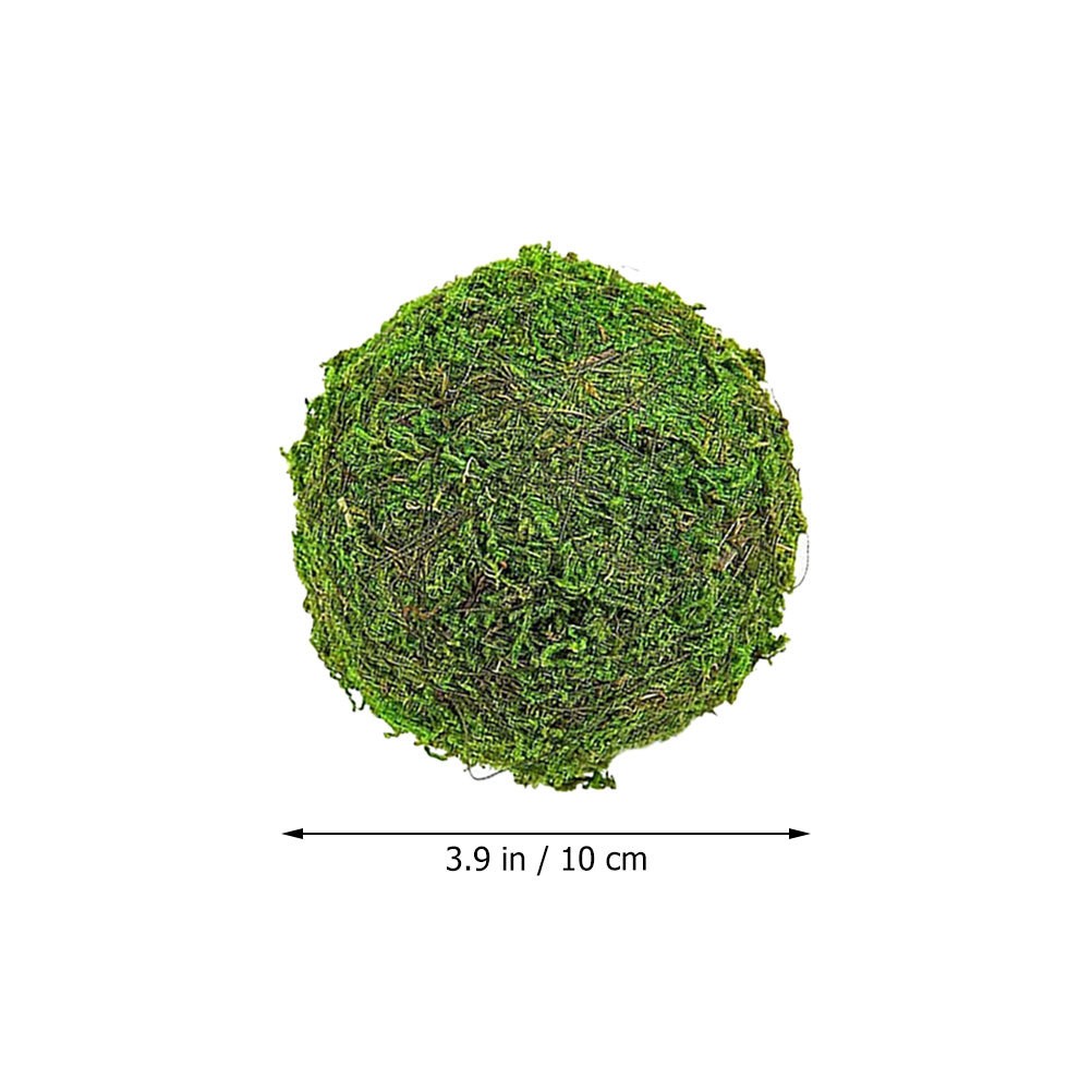 2 Pcs Vase Bowl Filler Faux Container Fillers Green Decorative Balls Grass