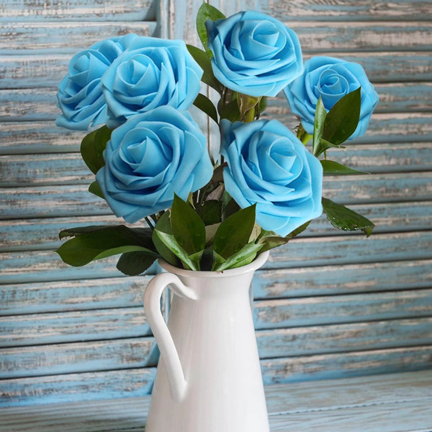 PE Foam Rose Artificial Flower Wedding Bride Bouquet Accessory Garland Home vase