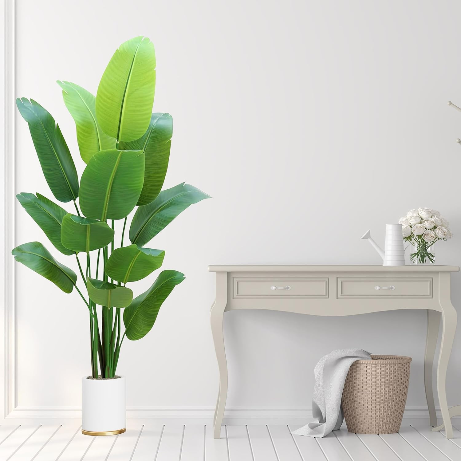 6FT Artificial Bird of Paradise Plant – Perfect Faux Indoor Decor