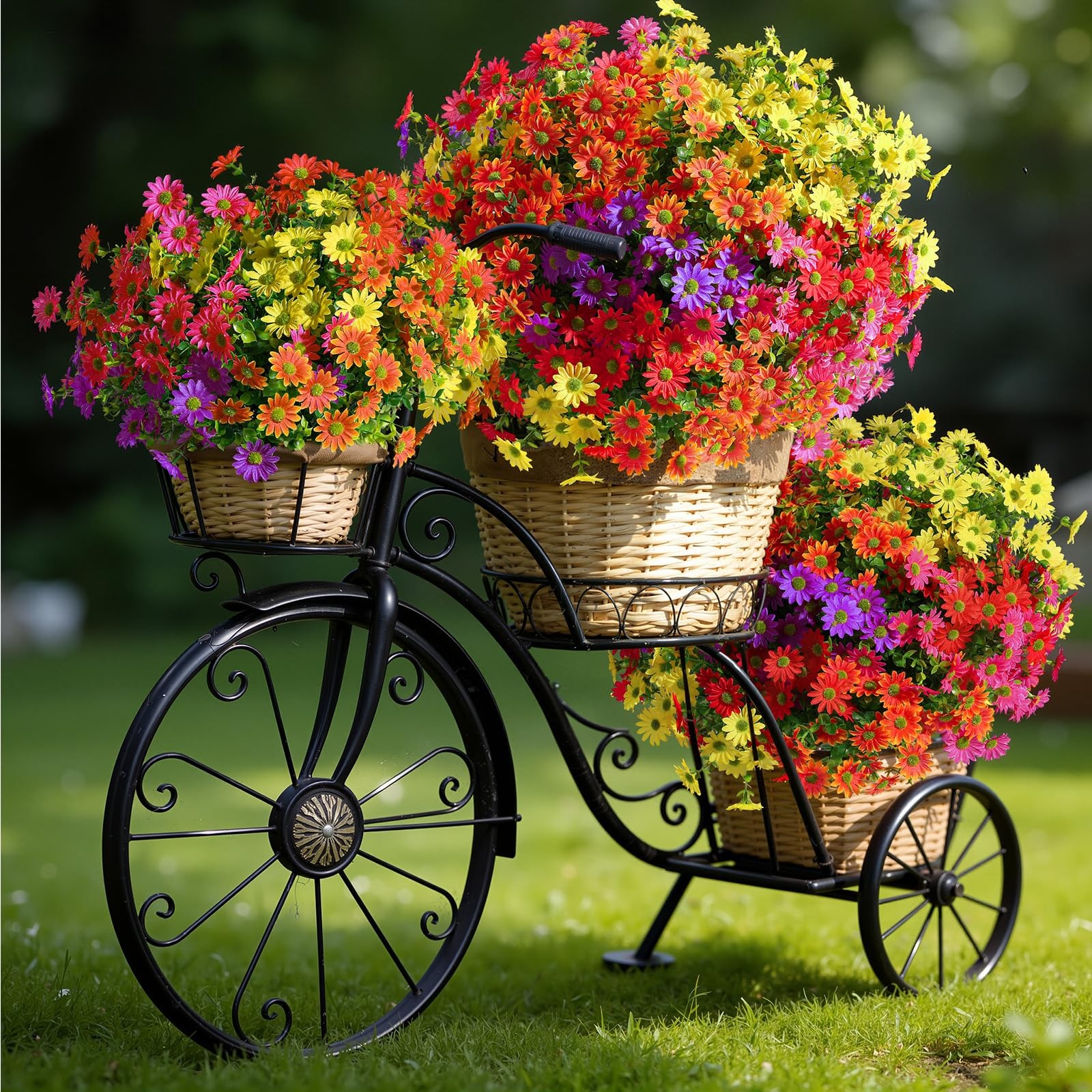 40 Bundles Artificial Daisies Flowers Fake Silk Plant for Indoor Outdoor Deco…