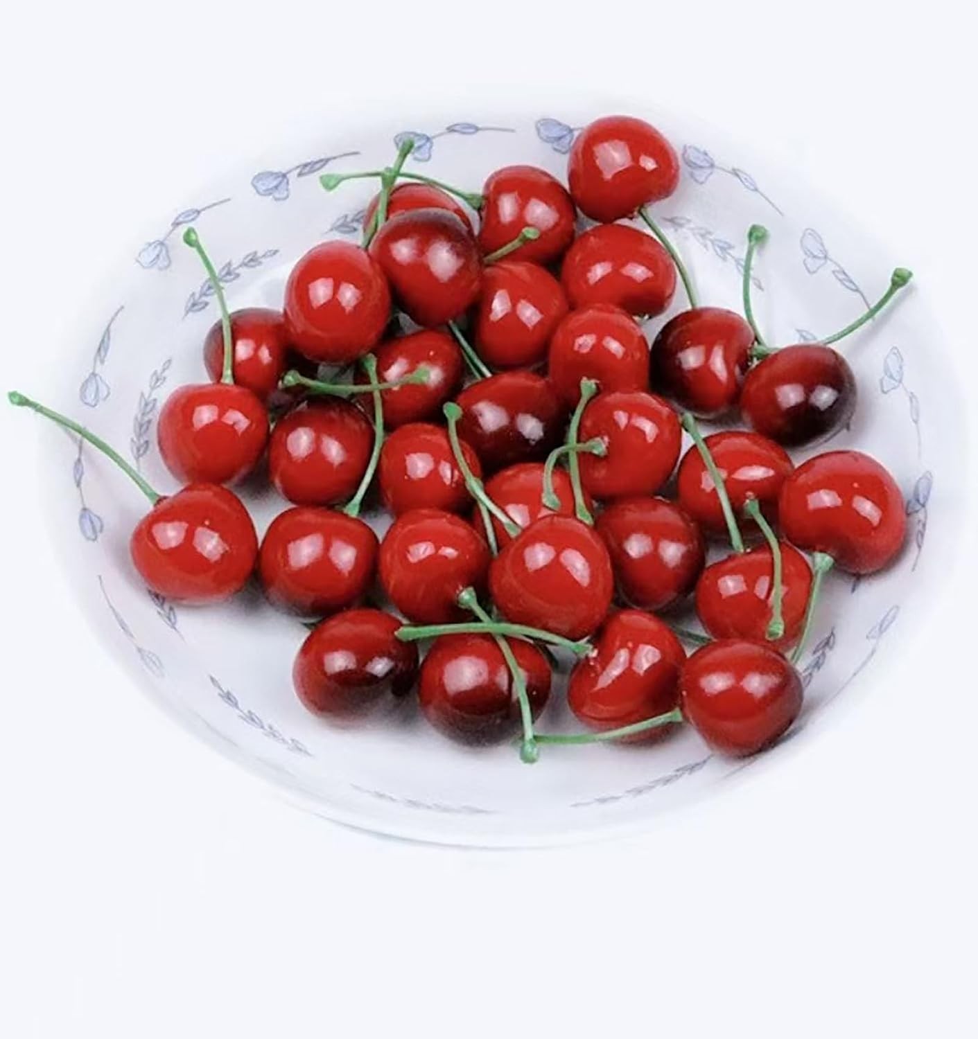 50 Pcs Artificial Cherry Fruits 2.55 Inch Decorations Home Decorations
