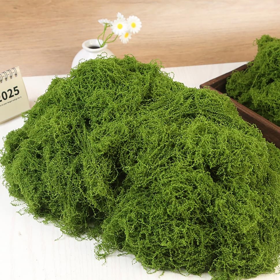 16 oz Artificial Fake Moss Craft Decorative Faux Plant Garden Table Decor