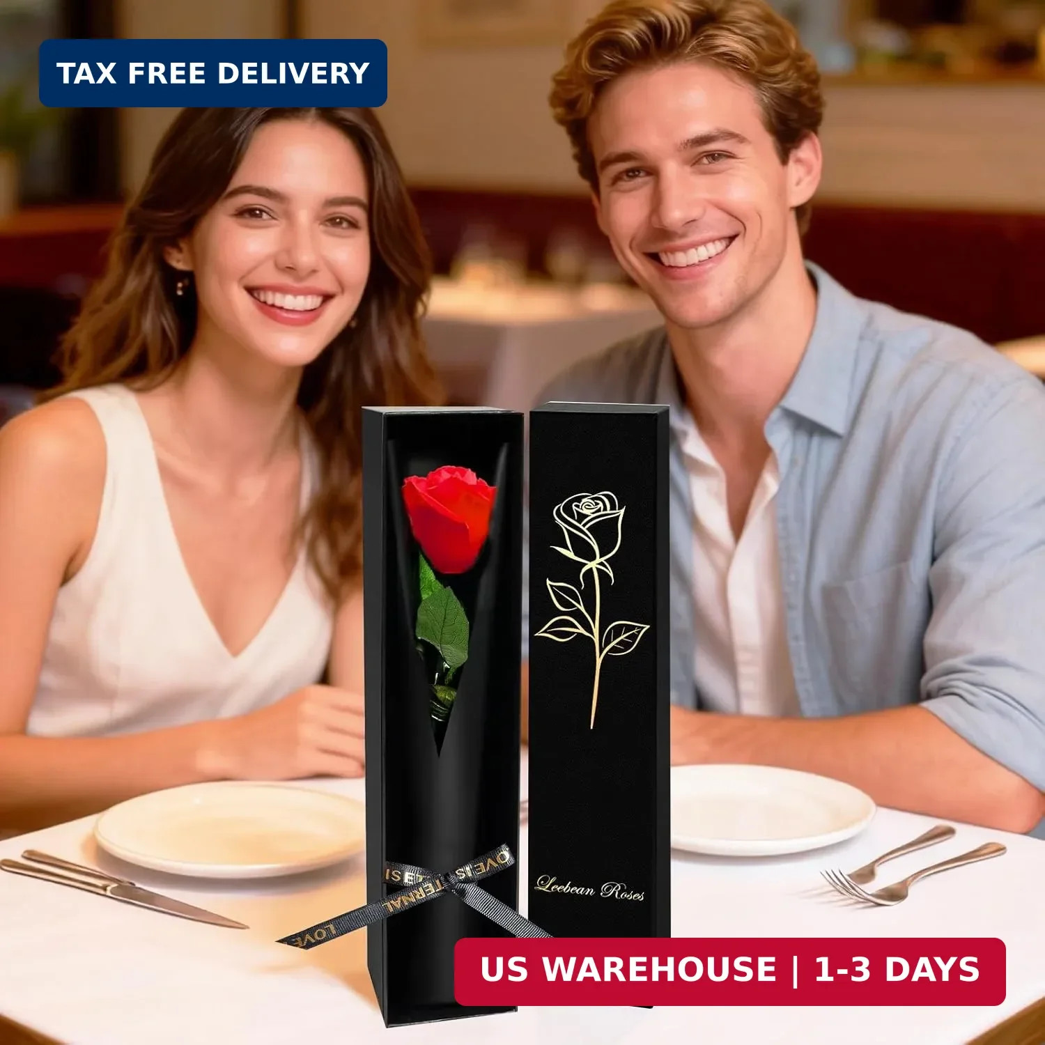 Single Forever Roses Luxury Gift for Women/Men, Birthday Gifts for Women,Flowers