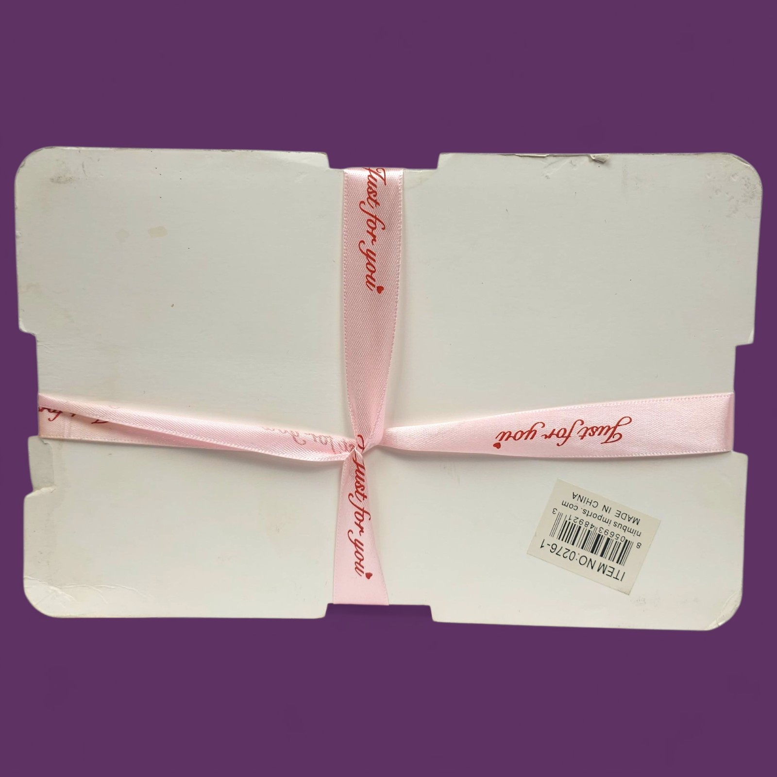 Rose Unicorn Gift – Pink Foam Flowers, Rainbow Mane, “Just For You” Box Damaged