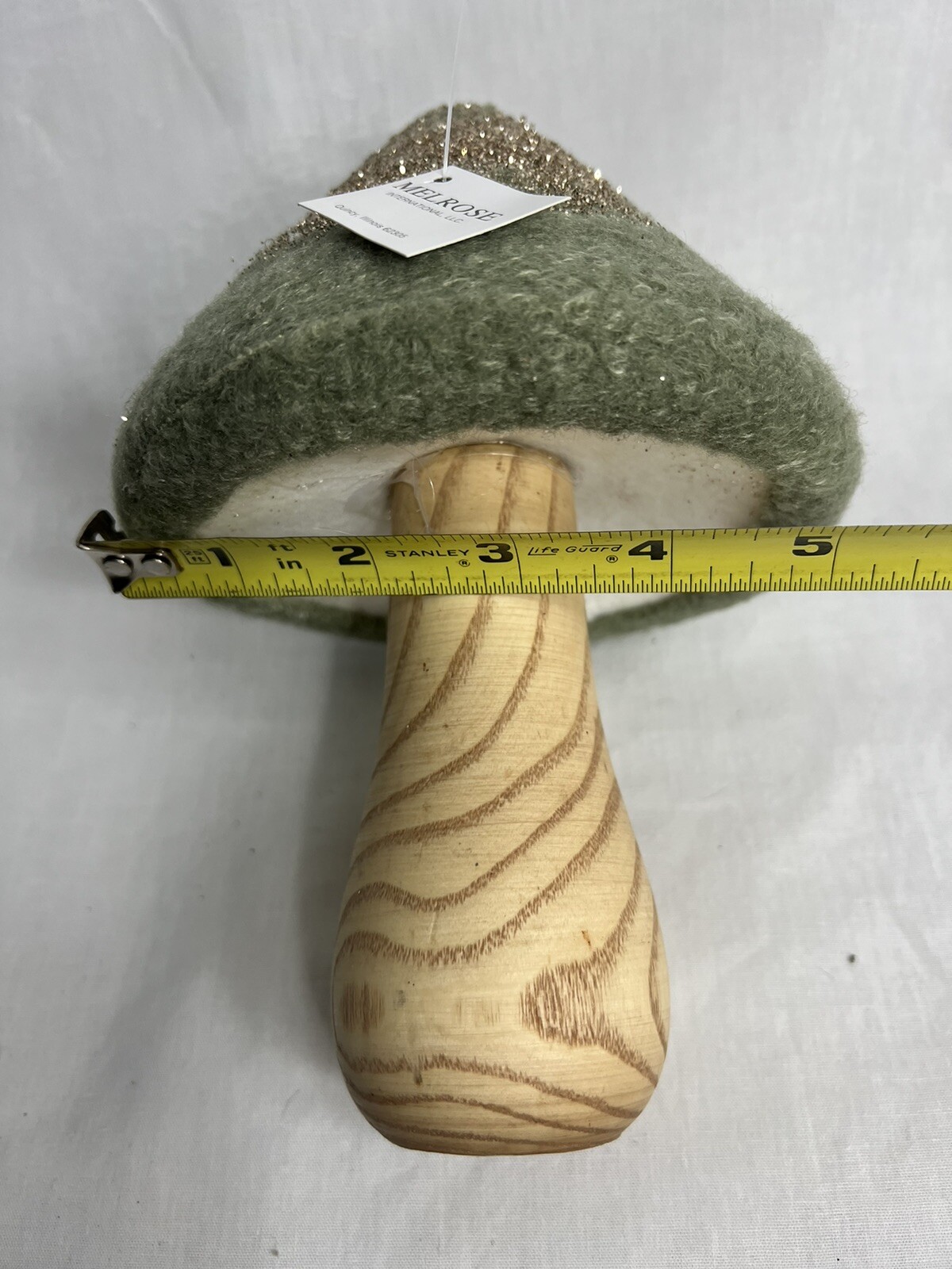 Mushrooms Sparkly Wood Stem