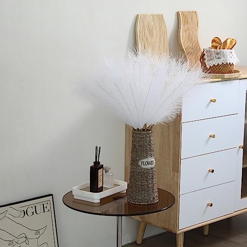 30pcs Pampas Grass – 24 Inch Faux Pampas Grass Decor, 30 Pieces White