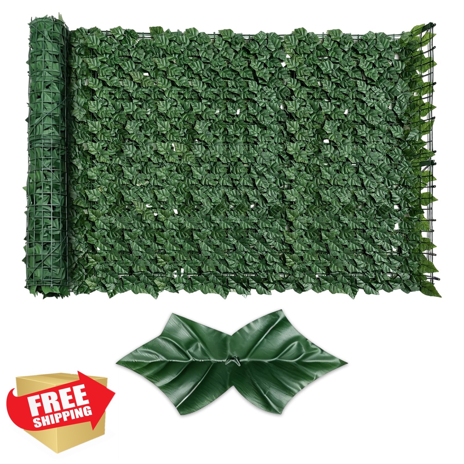 Skloopearg Artificial Ivy Screen 39.4″x197″ Green Sweet Potato