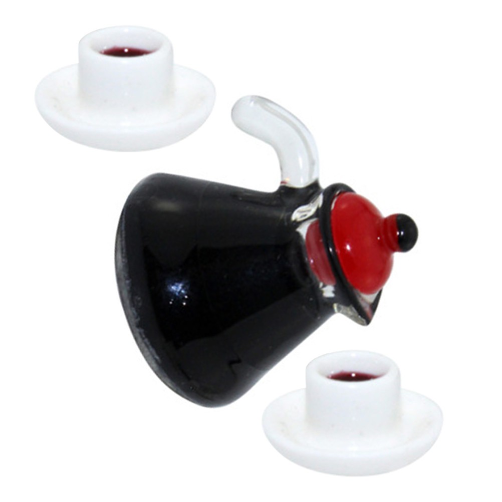 1 Set Miniature Coffee Pot Resin Decor Assorted Colors Mini House Accessory