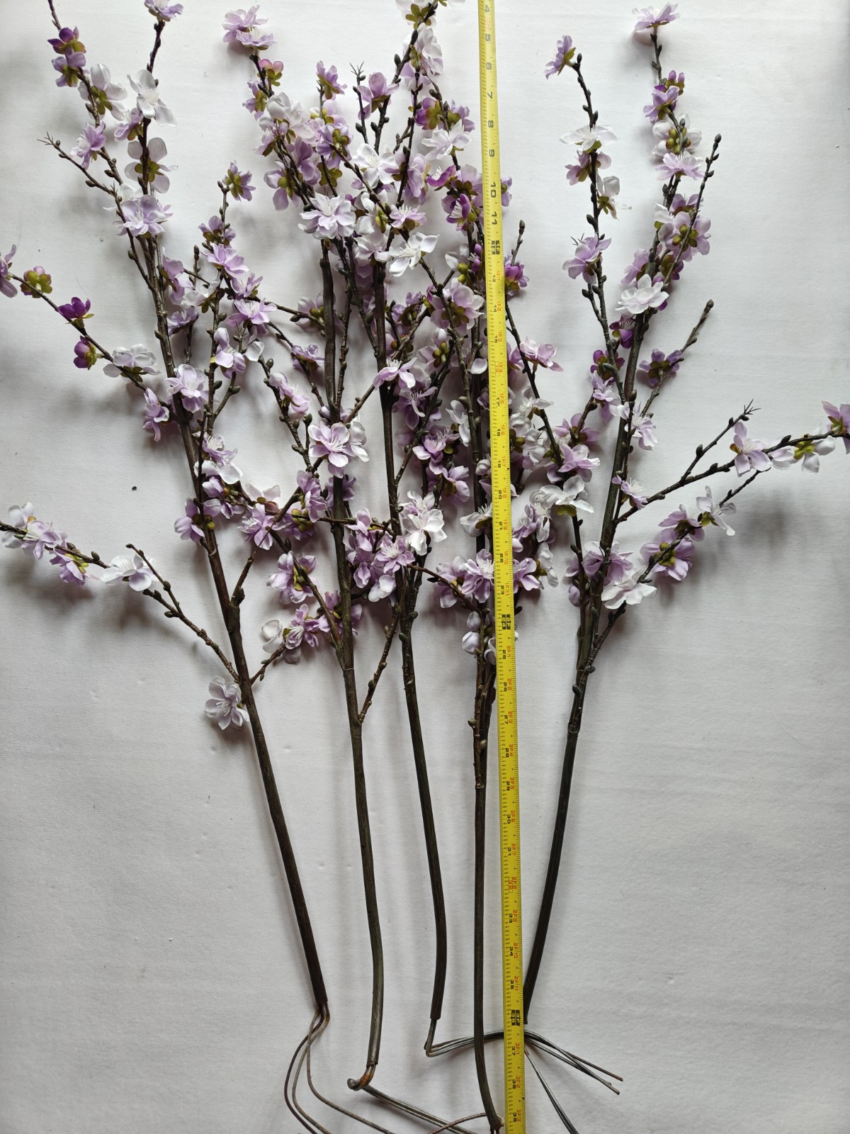 5Pcs Artificial Cherry Blossom Flowers 43 Inch Long Stem Cherry Blossom Lilac