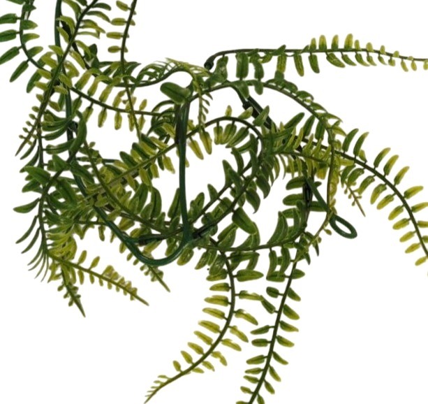 Set of 3 Hanging Greenery Garlands 5 Foot Artificial Fern Garland Trailing Green